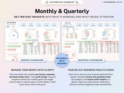 Beauty Business Bookkeeping Spreadsheet