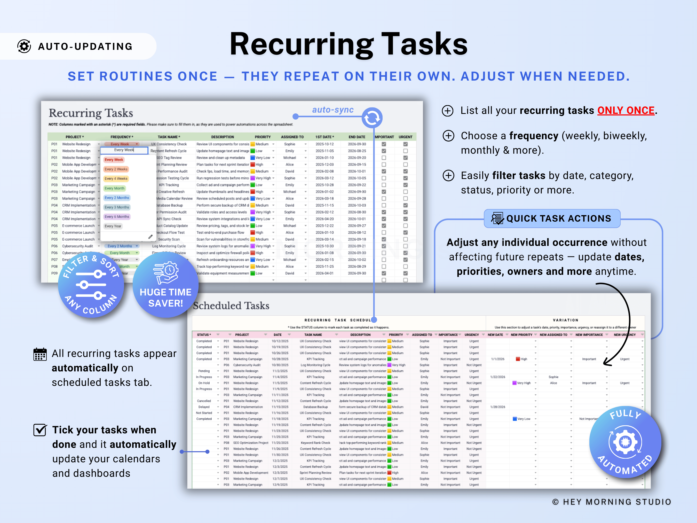Project Management Spreadsheet