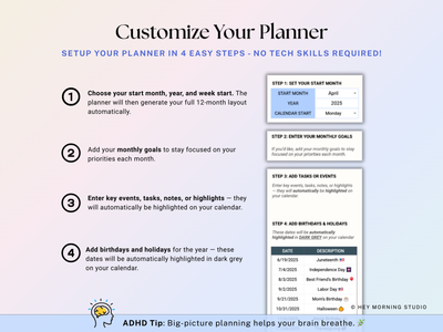 Year at a Glance Planner