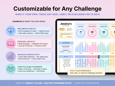 75 Day Challenge Tracker