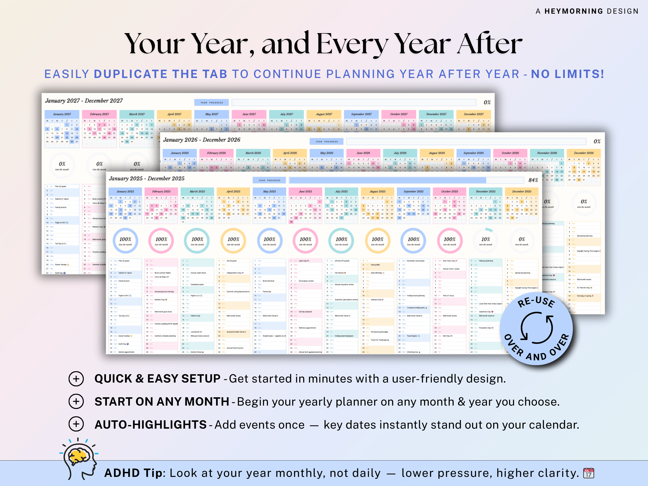 Year at a Glance Planner