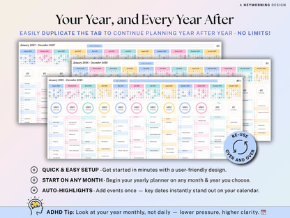 Year at a Glance Planner