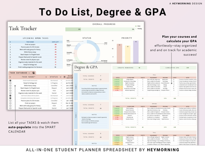 All-in-One Student Planner - Pastel - Hey Morning