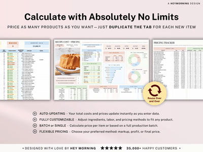 Recipe Cost & Pricing Calculator