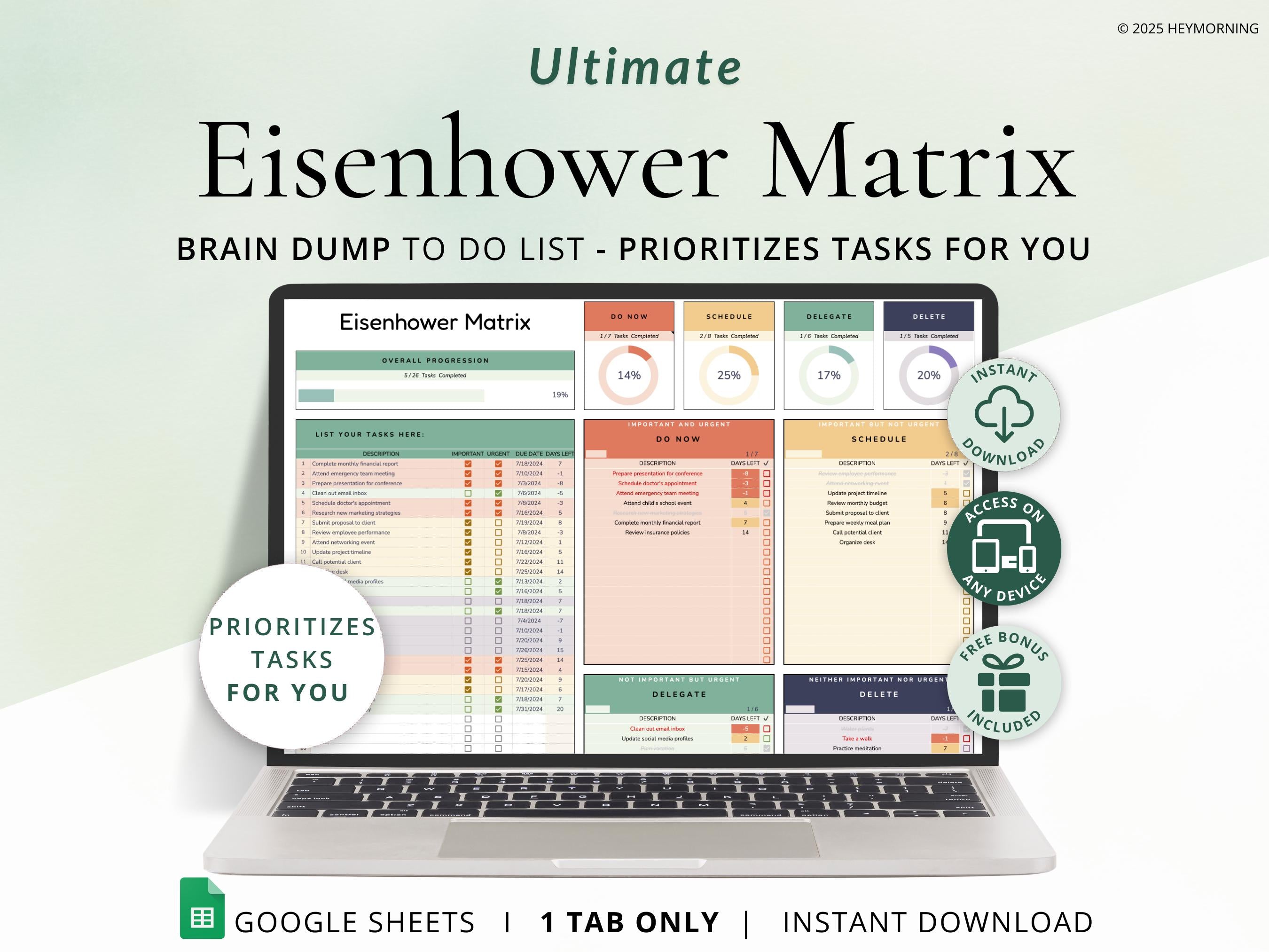 Eisenhower Matrix - Hey Morning