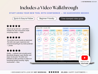 Year at a Glance Planner