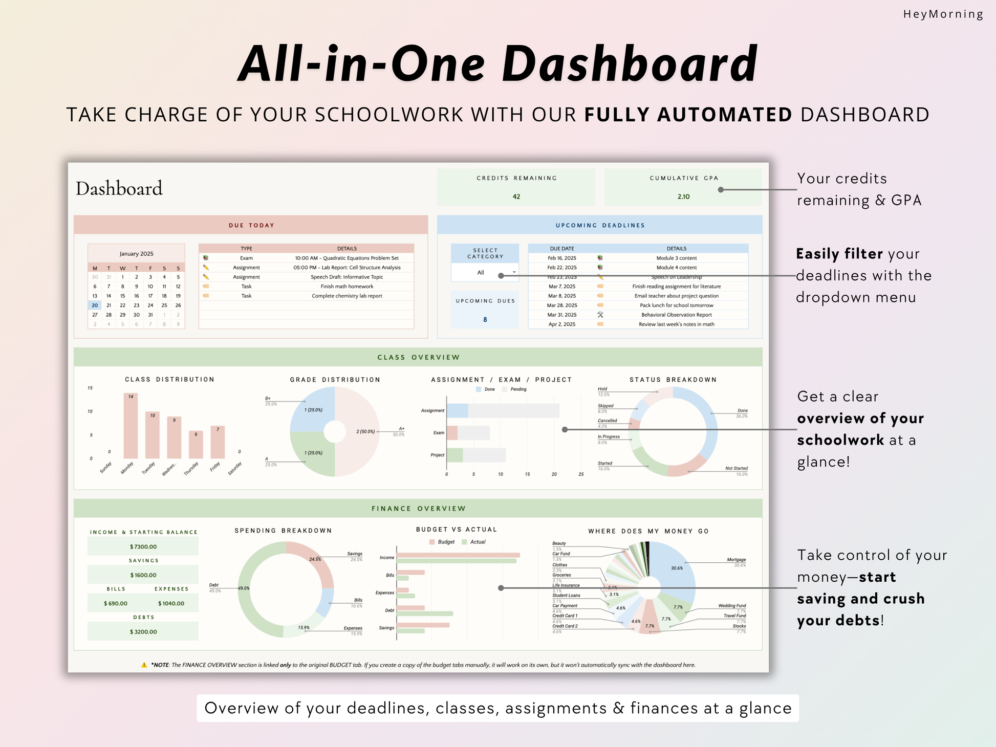 All-in-One Student Planner