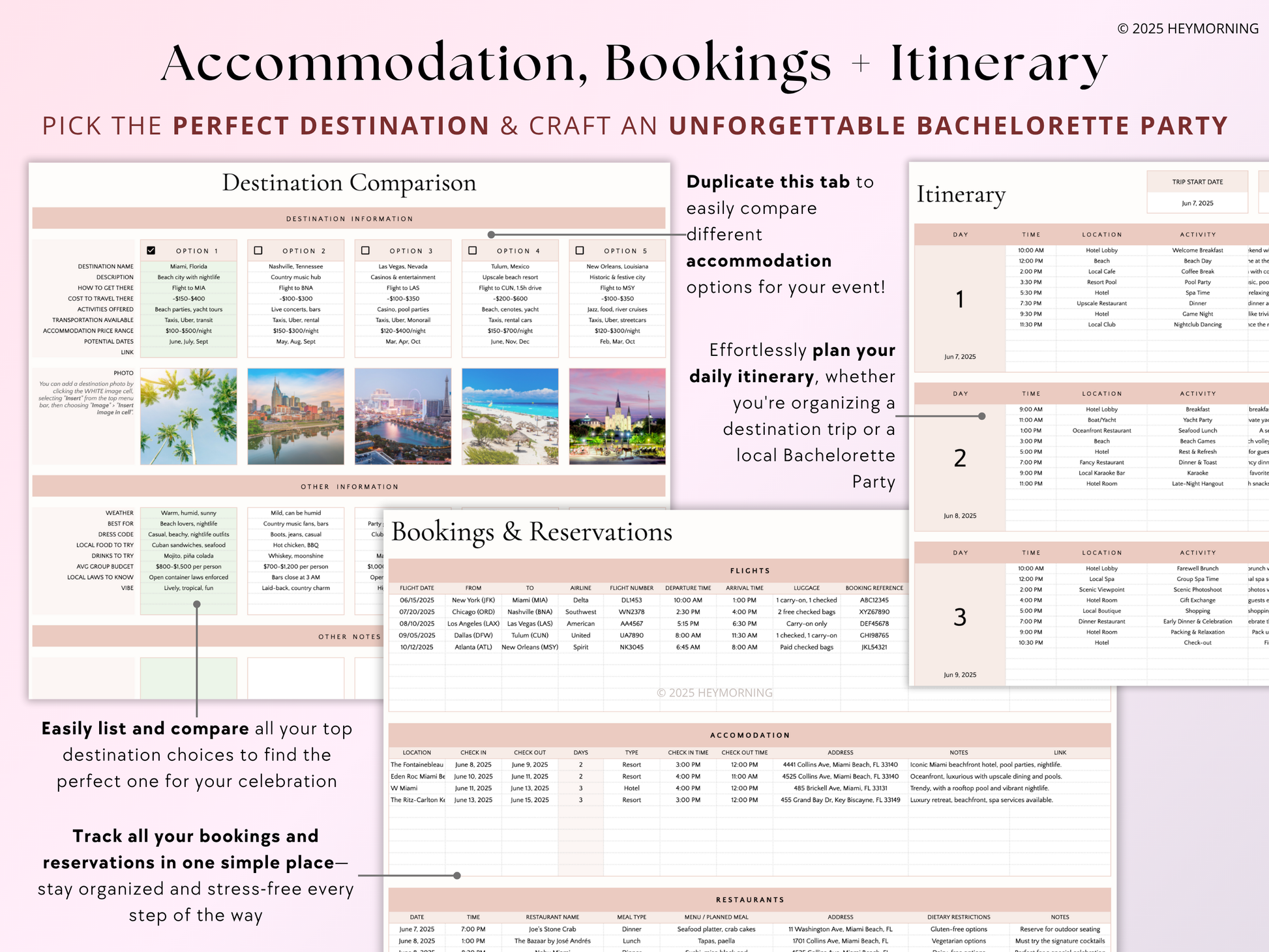 Bachelorette Party Planner - Hey Morning