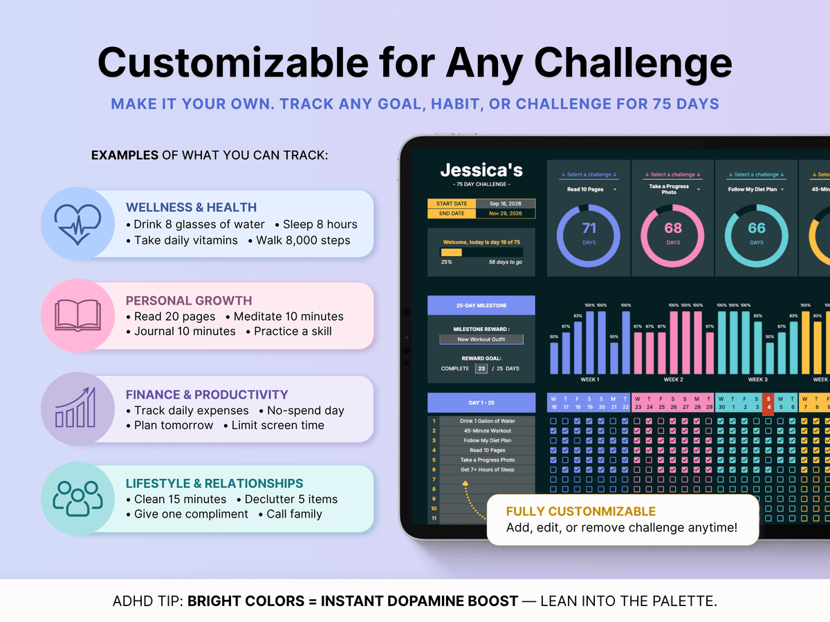 75 Day Challenge Tracker