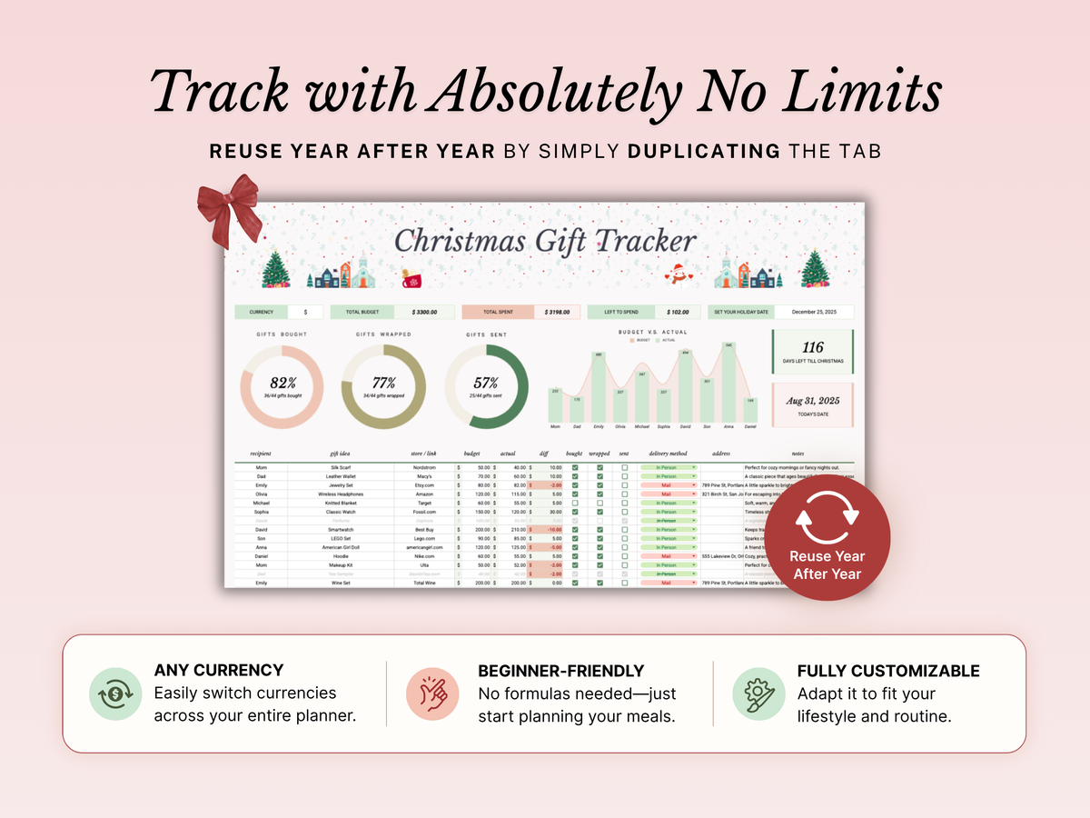 Christmas Gift Tracker