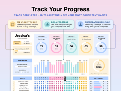 75 Day Challenge Tracker