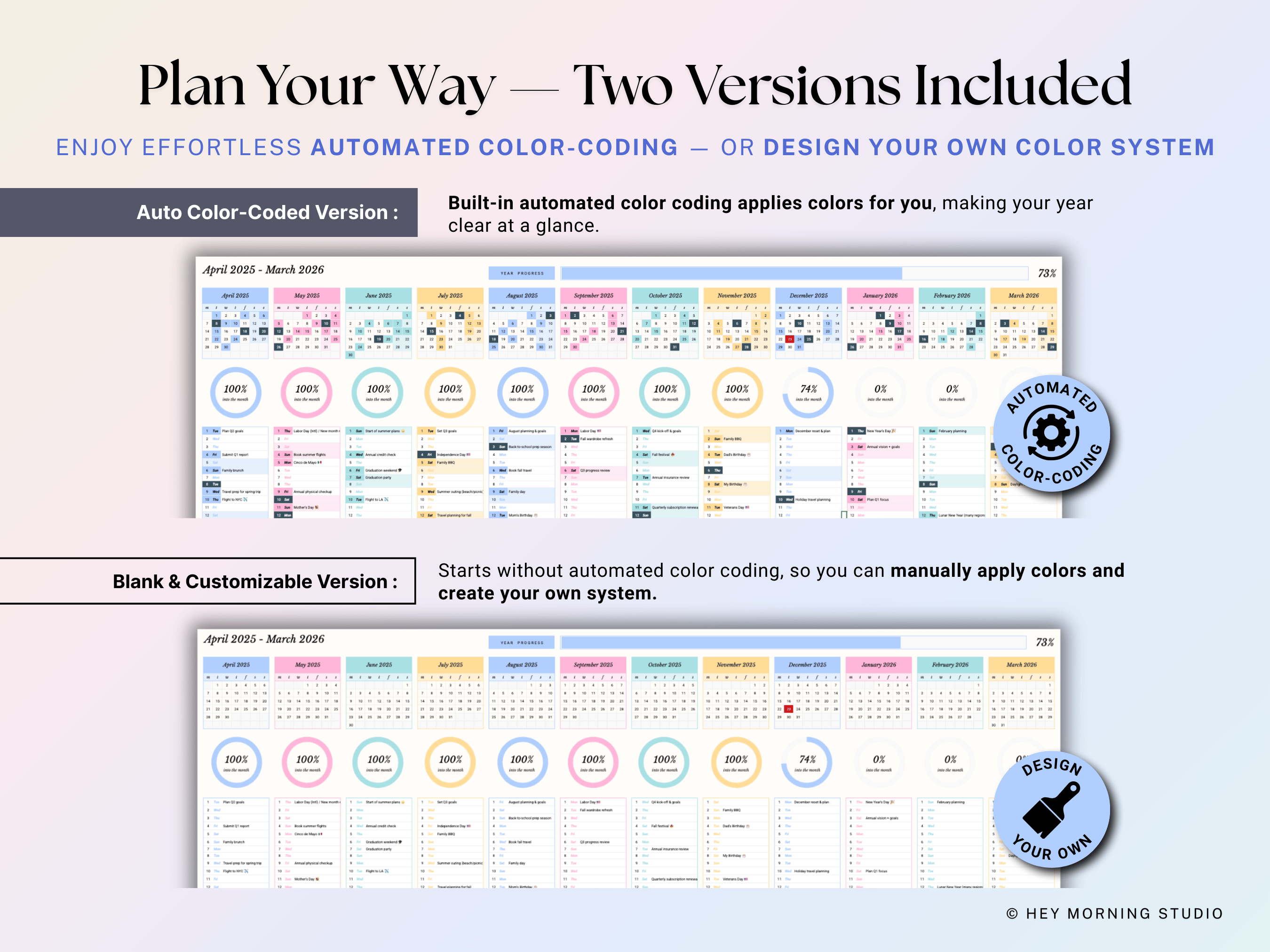 Year at a Glance Planner