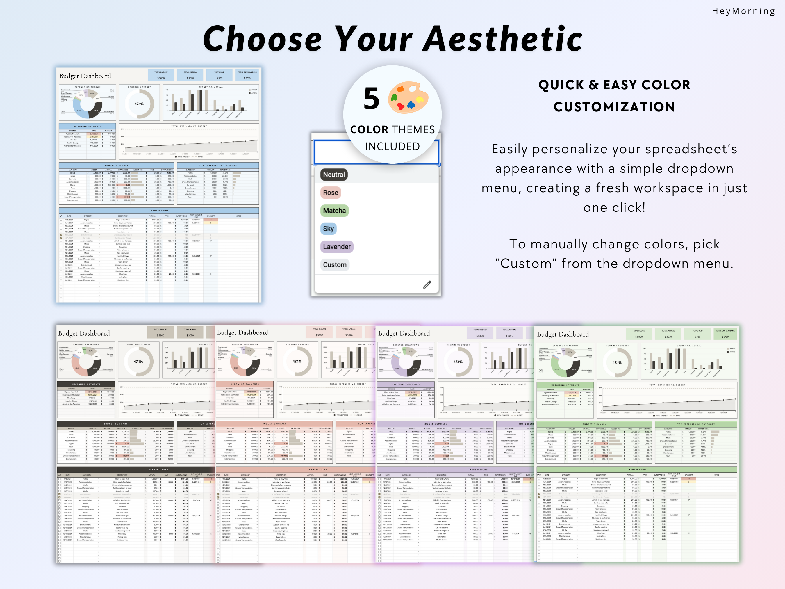 Travel Budget Tracker - Hey Morning