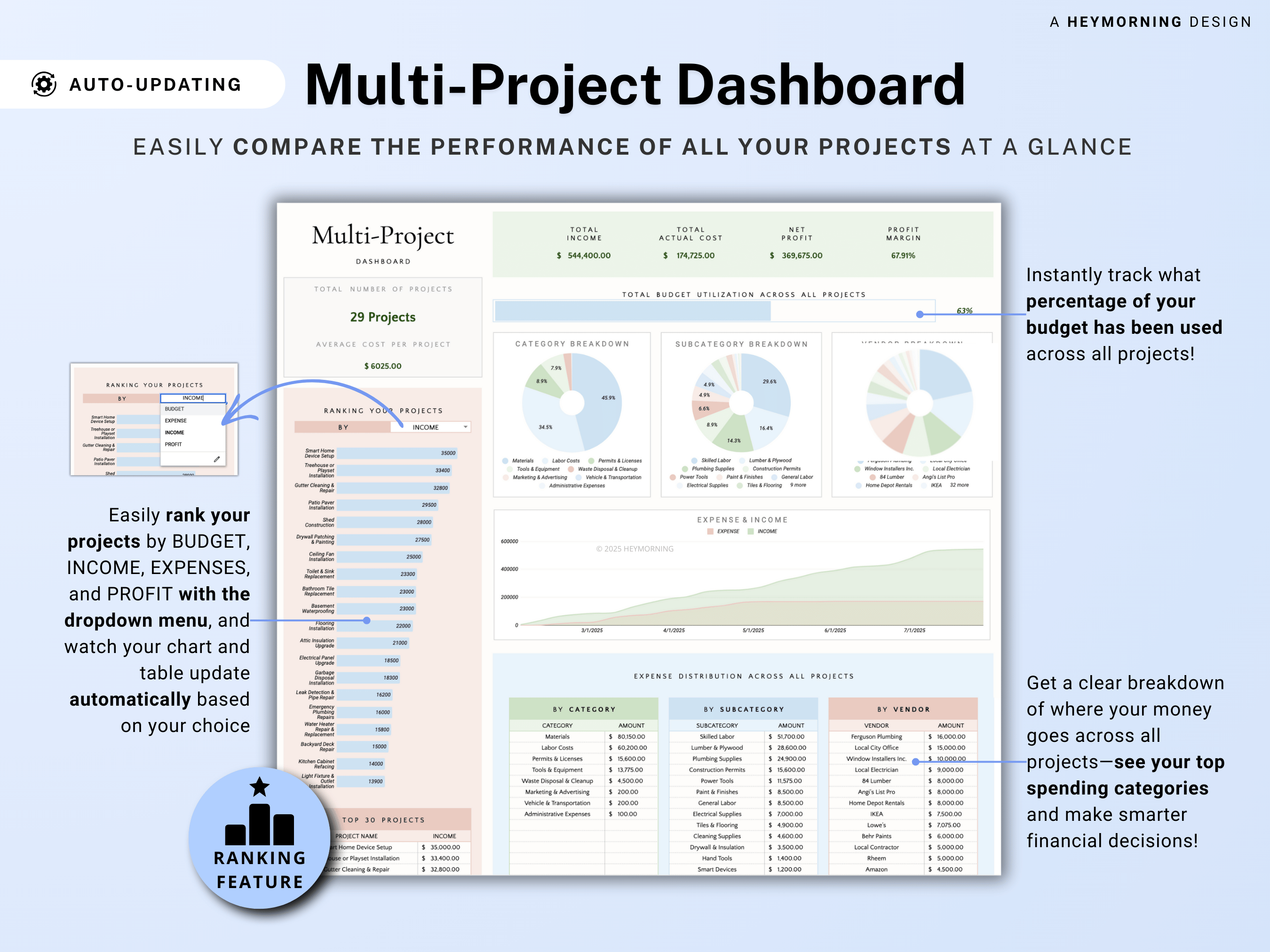 Project Budget & Cost Tracker