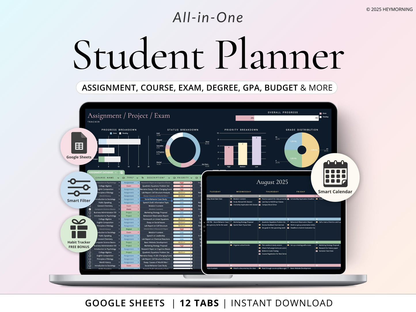 All-in-One Student Planner