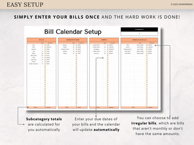 Bill Calendar - Hey Morning