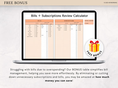 Bill Calendar - Hey Morning