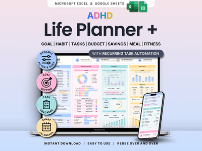 All-in-One Life Planner for ADHD