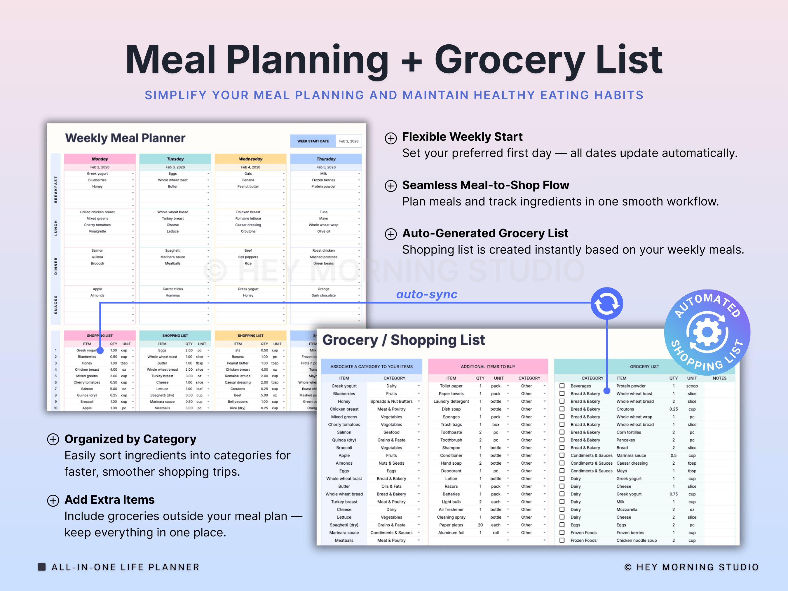 All-in-One Life Planner for ADHD