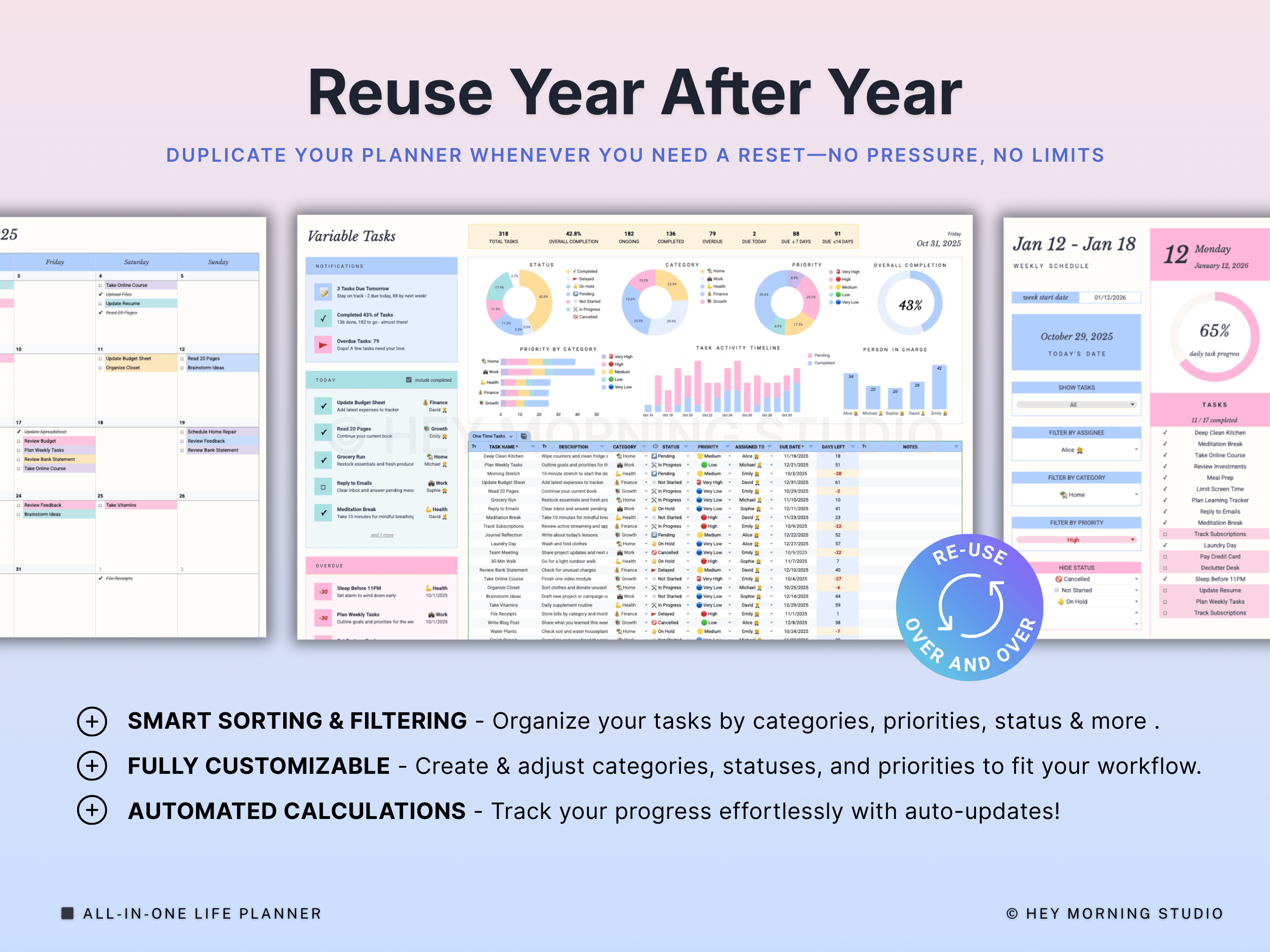 All-in-One Life Planner for ADHD
