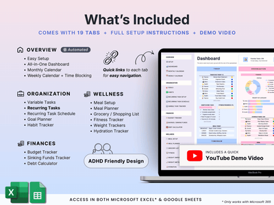All-in-One Life Planner for ADHD