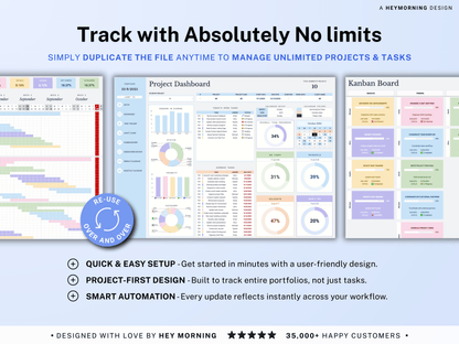 All-in-One Project Management Spreadsheet