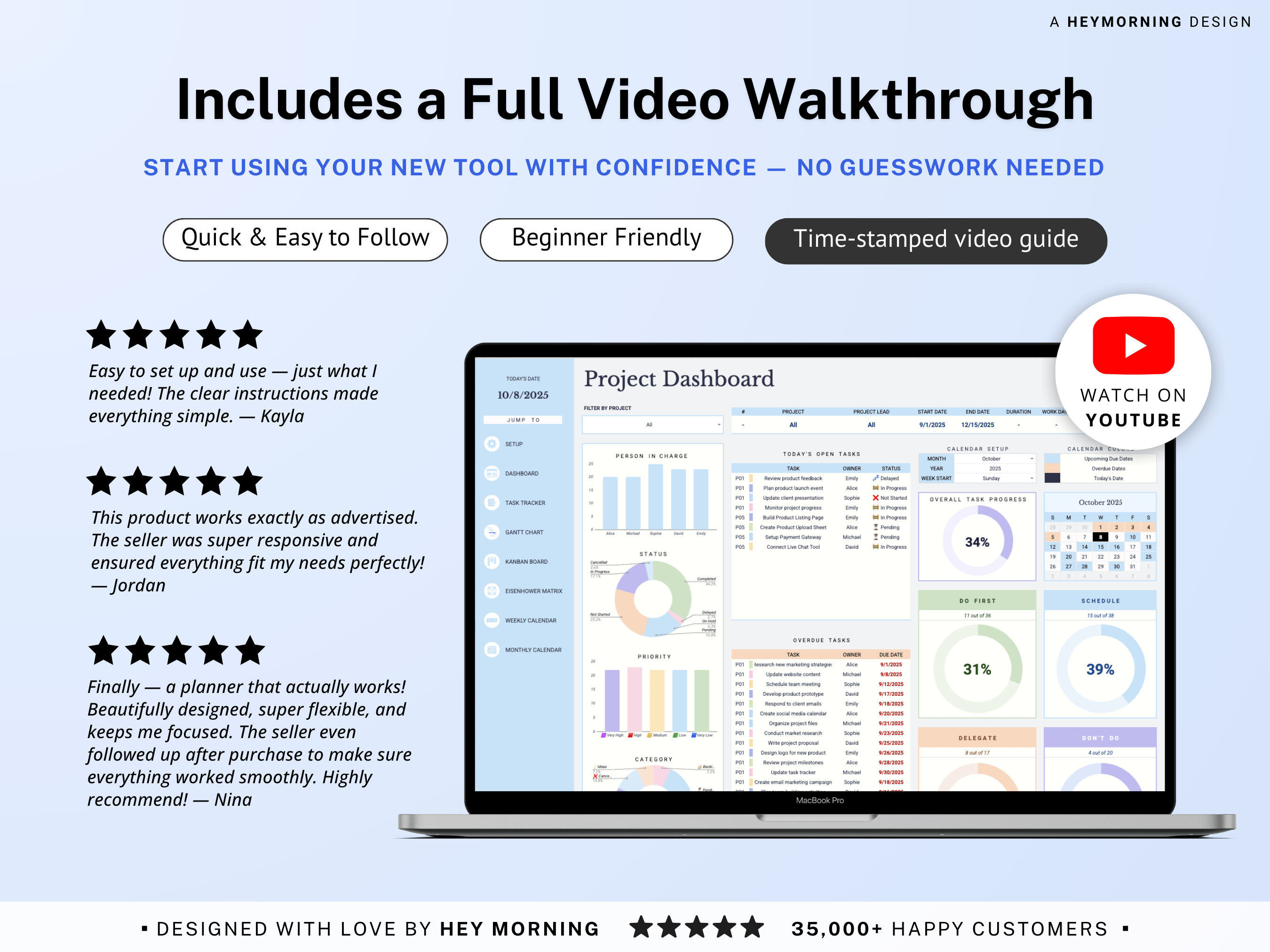 All-in-One Project Management Spreadsheet