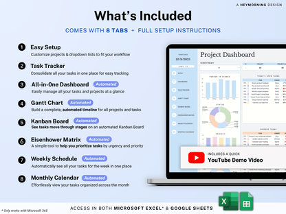 All-in-One Project Management Spreadsheet
