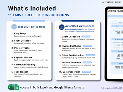 All-in-One Client & Invoice Tracker