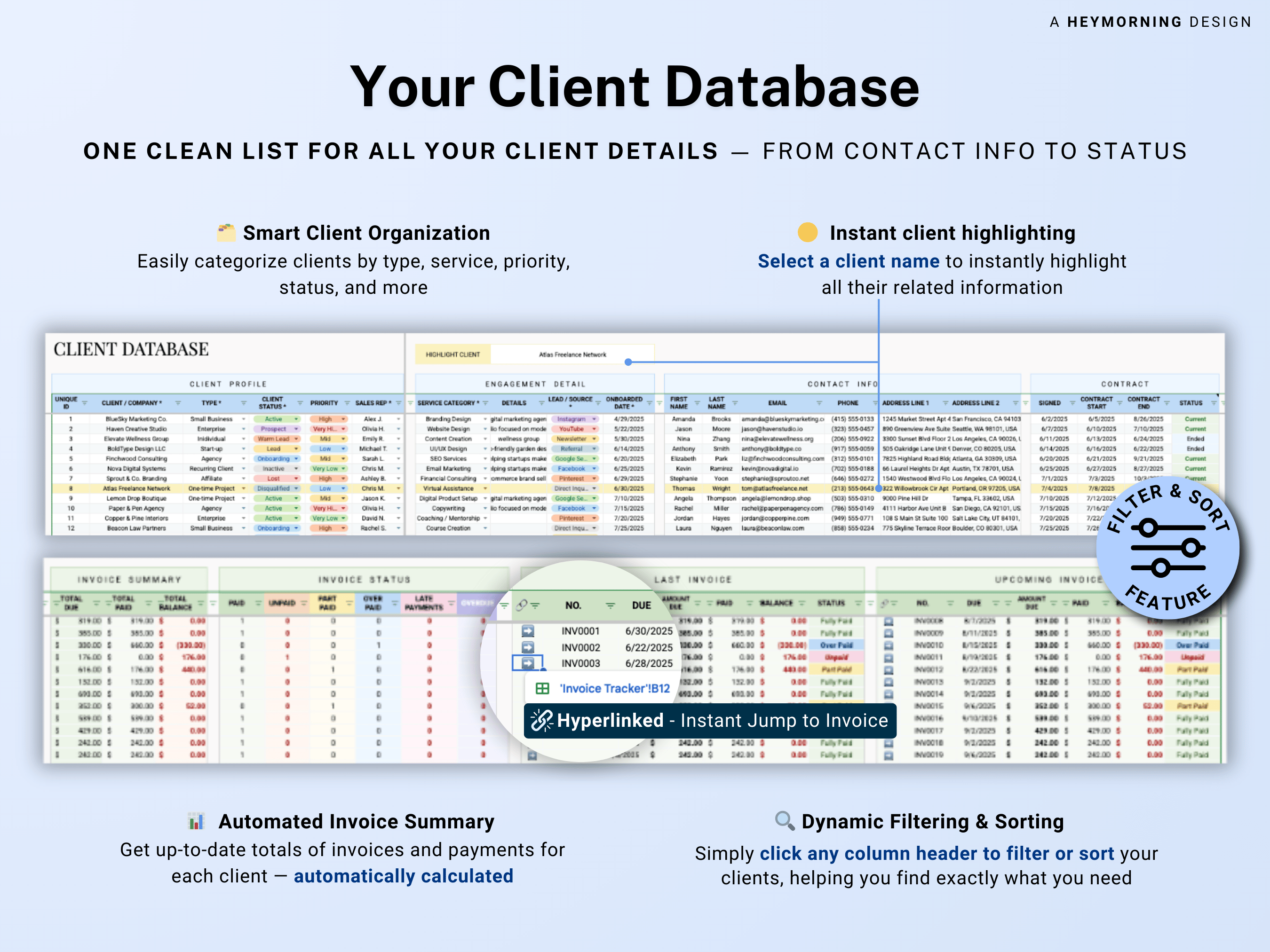 Client & Invoice Tracker Business CRM