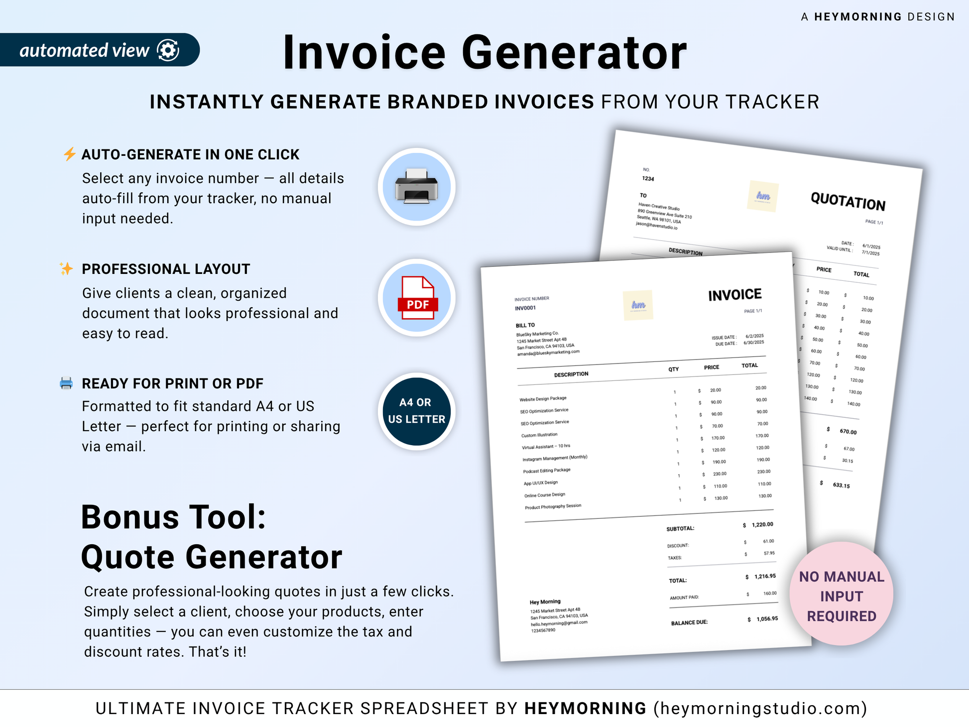 Client Invoice Tracker Generator