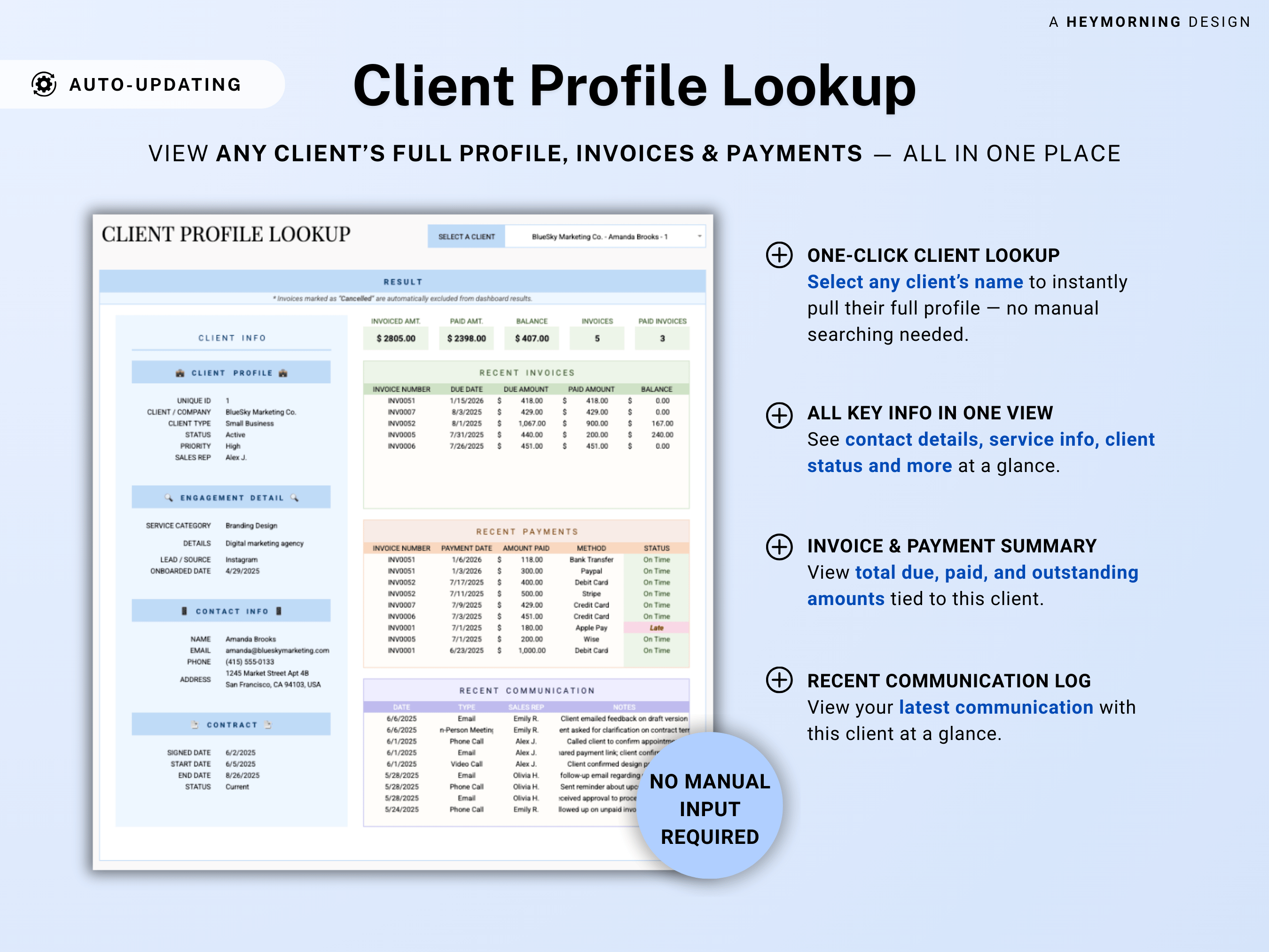 Client & Invoice Tracker Business CRM