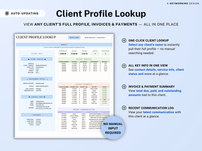 Client & Invoice Tracker Business CRM