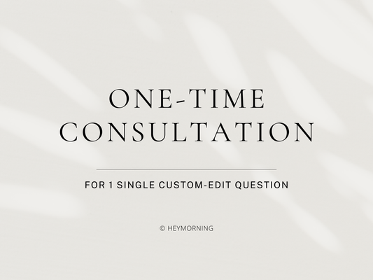 One-time Consultation