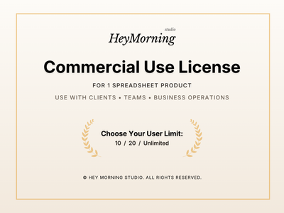 Commercial License for 1 Product