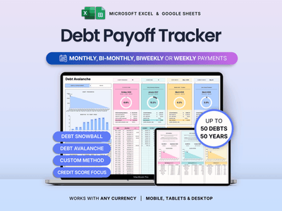 Debt Payoff Tracker Snowball Avalanche Calculator Debt Free Planner