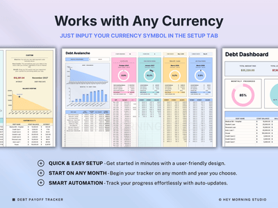 Debt Payoff Tracker Snowball Avalanche Calculator Debt Free Planner