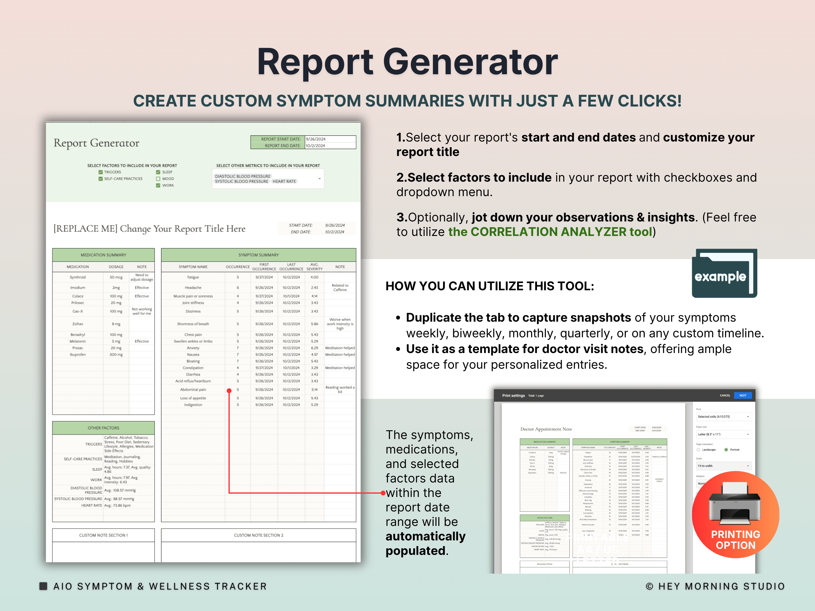 Health Tracker (Symptom & Wellness)
