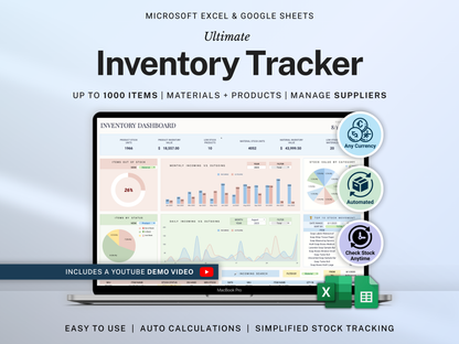 Inventory Tracker Spreadsheet