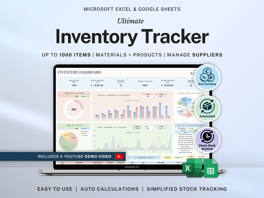 Inventory Tracker Spreadsheet
