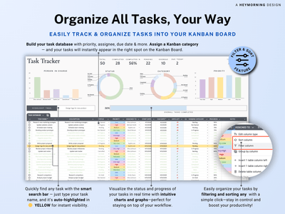 Kanban Board Spreadsheet