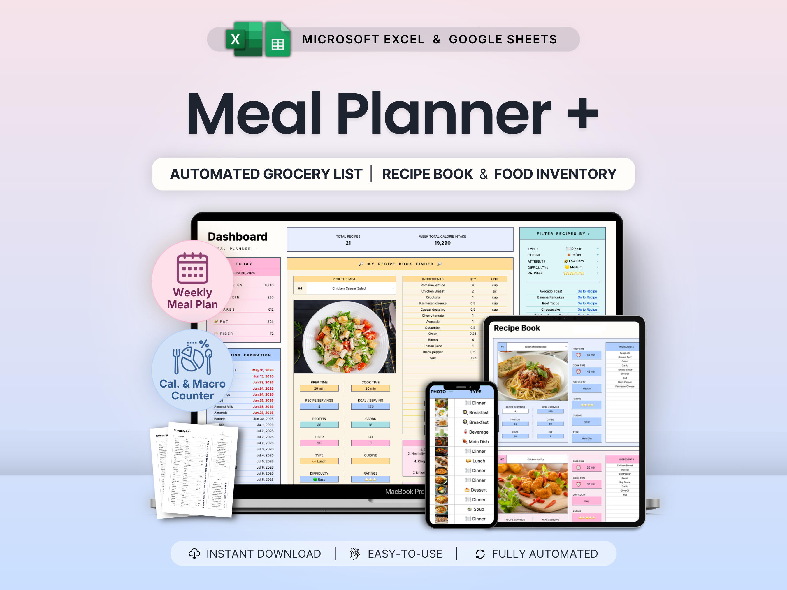 All-in-One Meal Planner