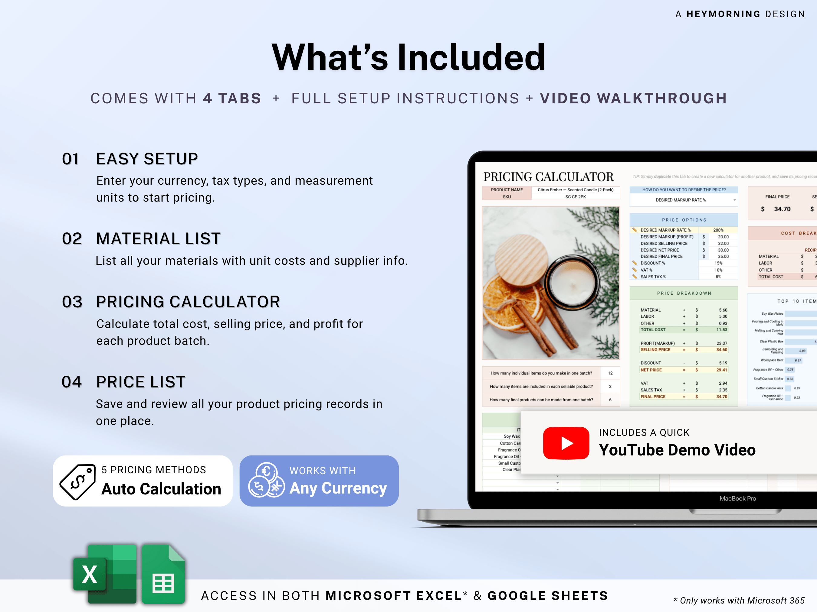 Cost & Pricing Calculator