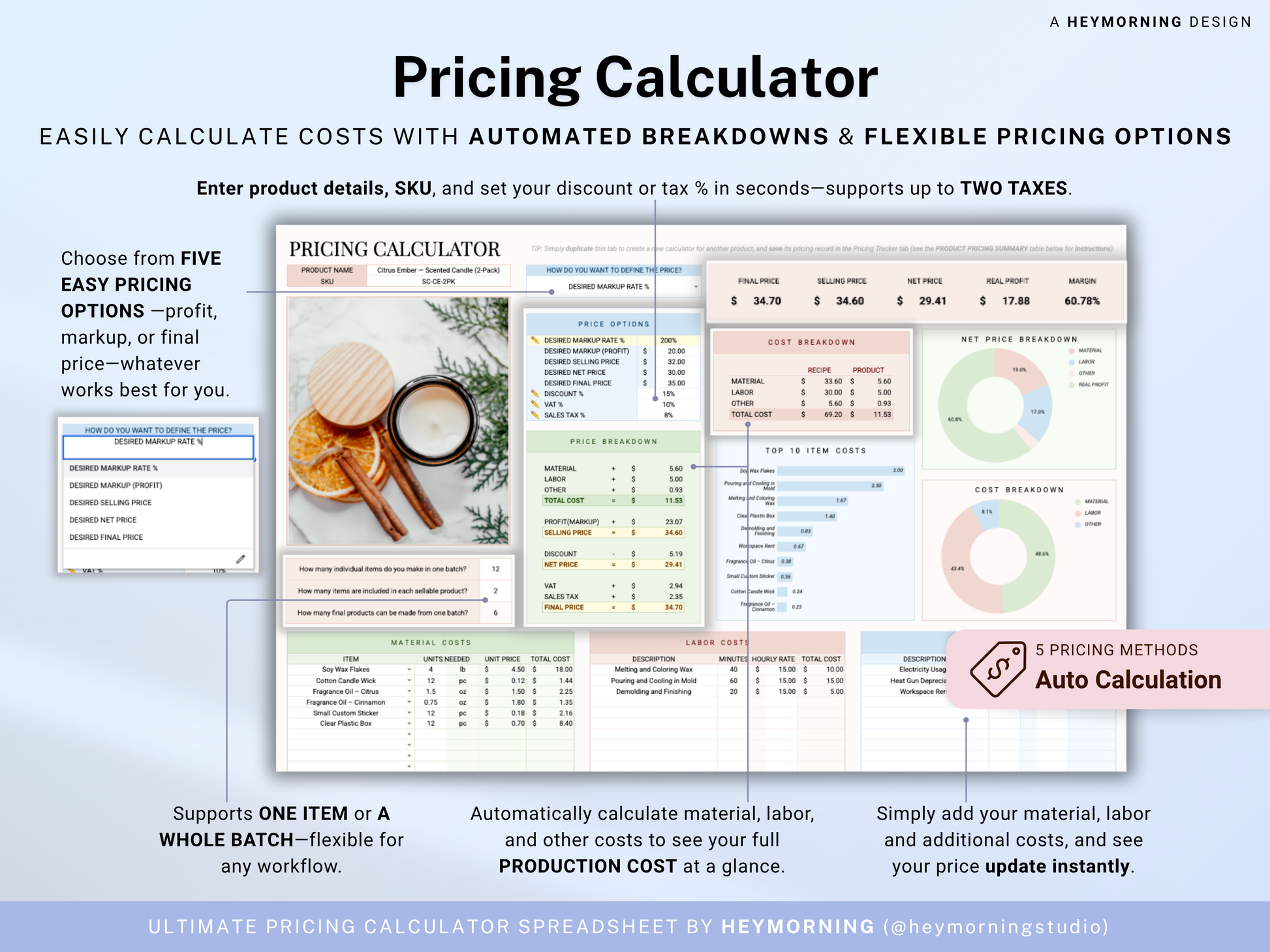 Pricing Calculator Spreadsheet