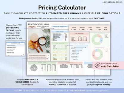 Pricing Calculator Spreadsheet
