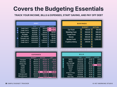 Simple Budget Spreadsheet