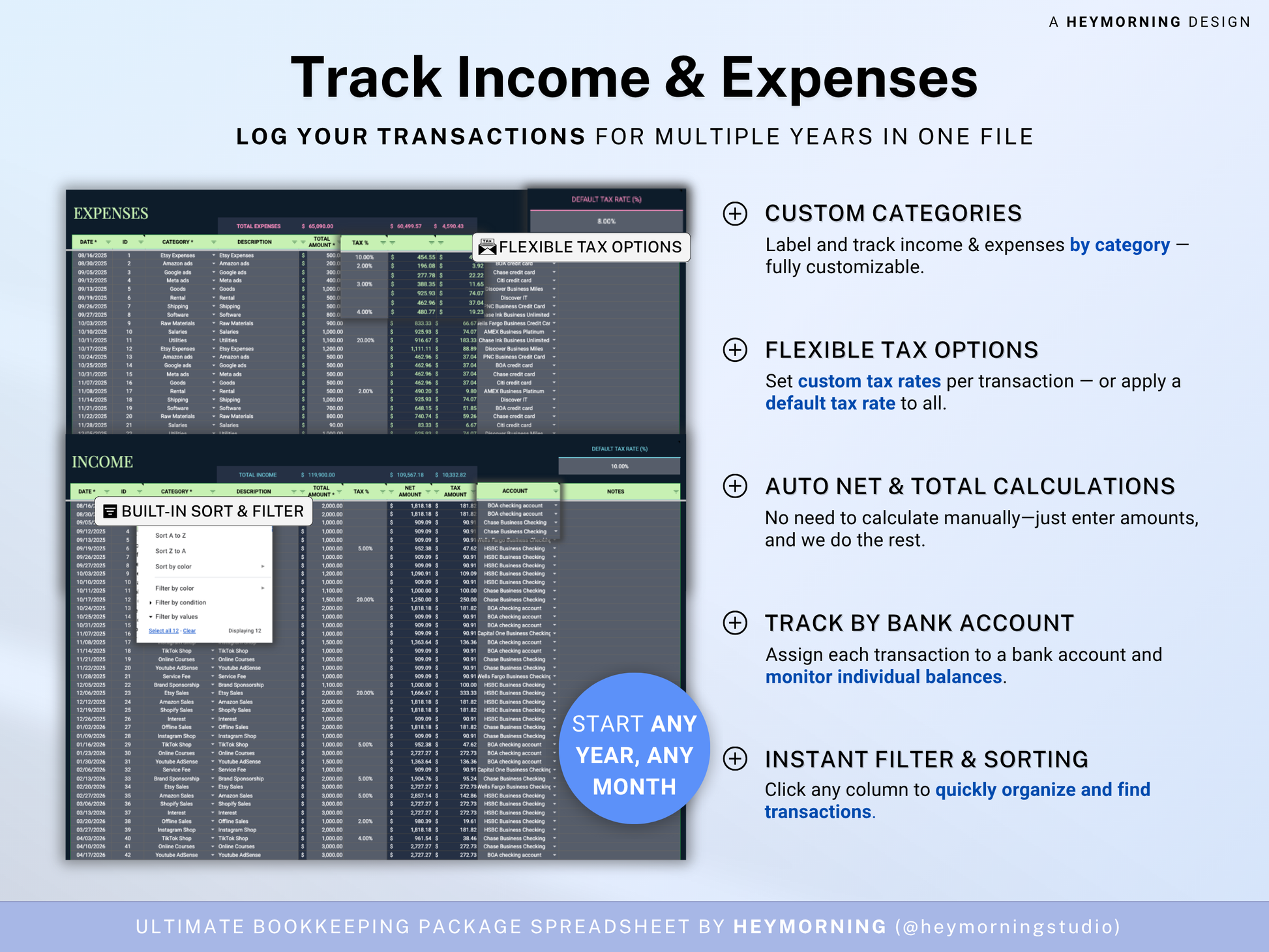 Small_Business Bookkeeping Spreadsheet 