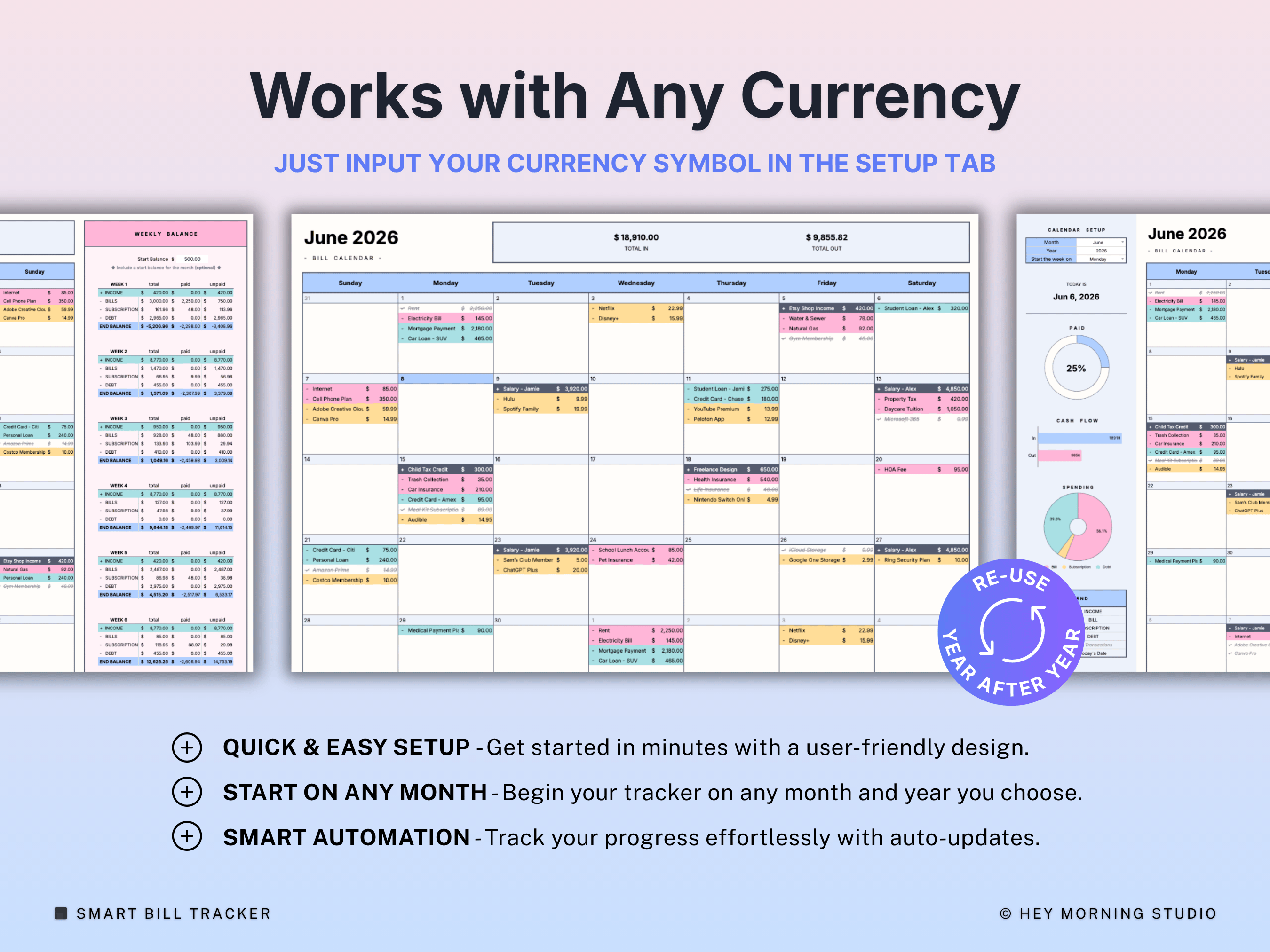 Bill Tracker Smart Calendar