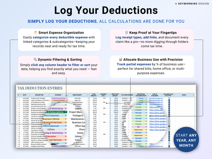 Tax Deduction Tracker