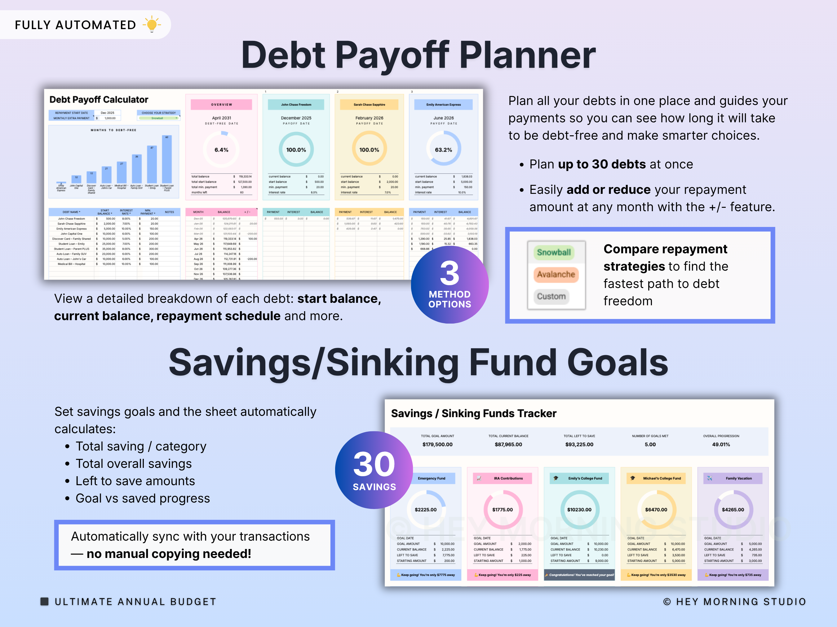 Annual & Monthly Budget